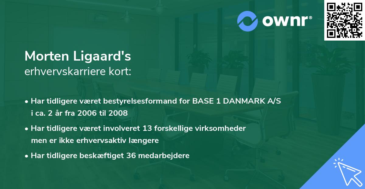 Morten Ligaard's erhvervskarriere kort