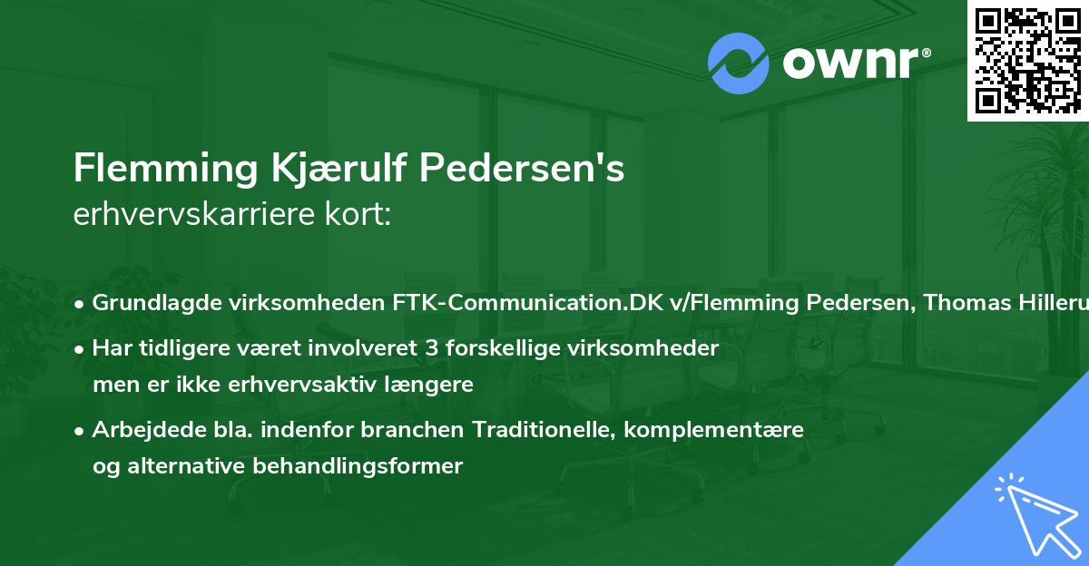 Flemming Kjærulf Pedersen's erhvervskarriere kort