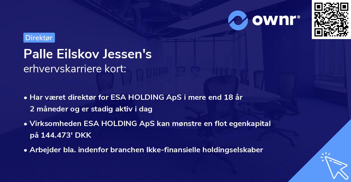Palle Eilskov Jessen's erhvervskarriere kort