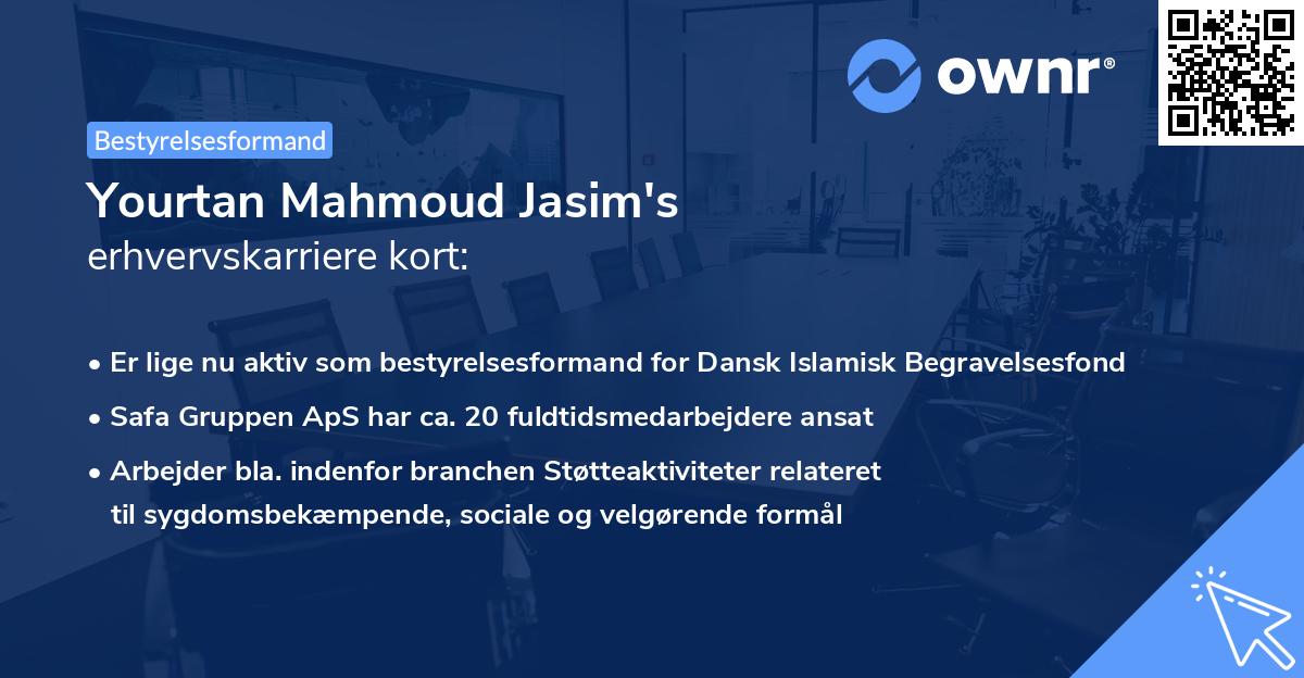 Yourtan Mahmoud Jasim's erhvervskarriere kort