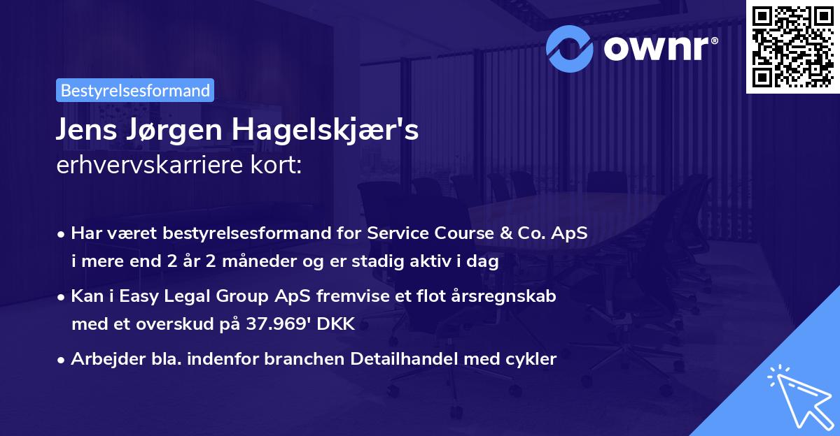 Jens Jørgen Hagelskjær's erhvervskarriere kort