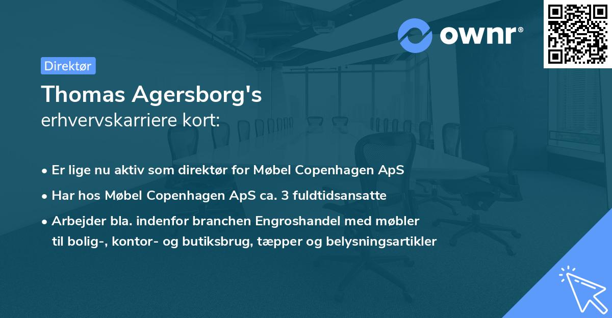 Thomas Agersborg's erhvervskarriere kort