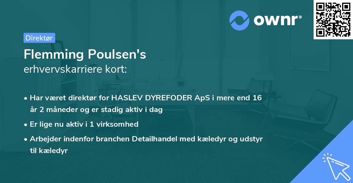 Flemming Poulsen's erhvervskarriere kort
