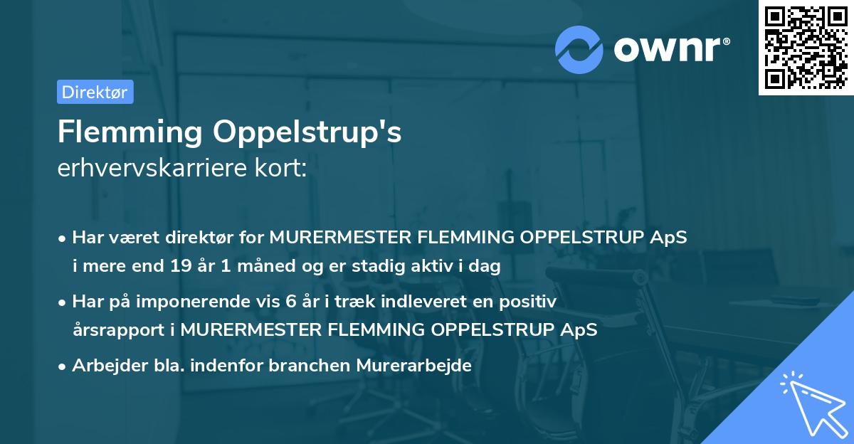 Flemming Oppelstrup's erhvervskarriere kort