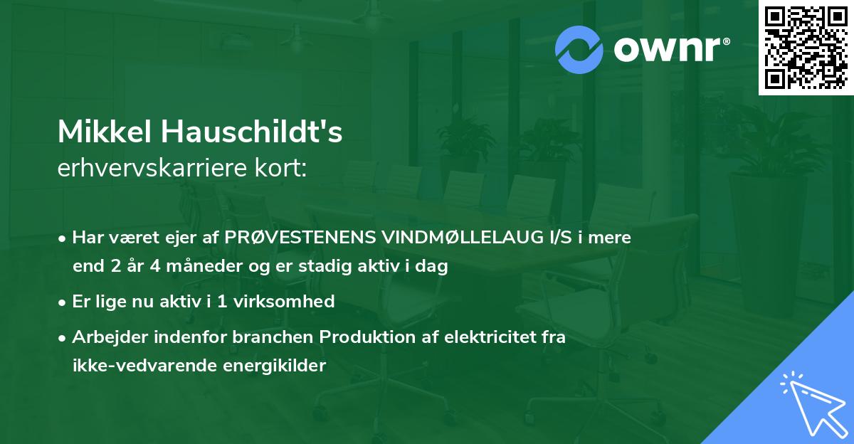 Mikkel Hauschildt's erhvervskarriere kort