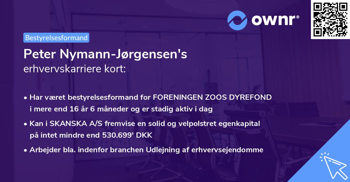 Peter Nymann-Jørgensen's erhvervskarriere kort