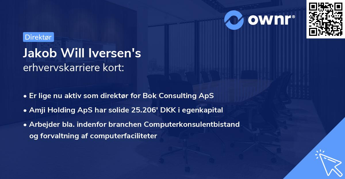Jakob Will Iversen's erhvervskarriere kort