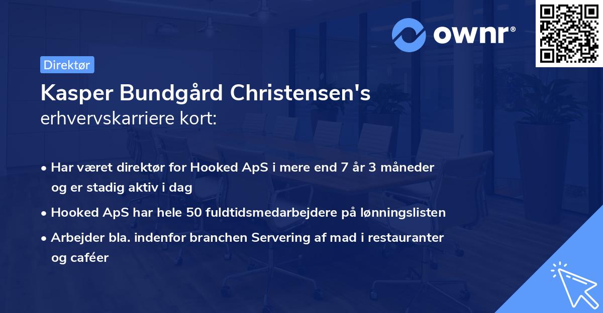 Kasper Bundgård Christensen's erhvervskarriere kort