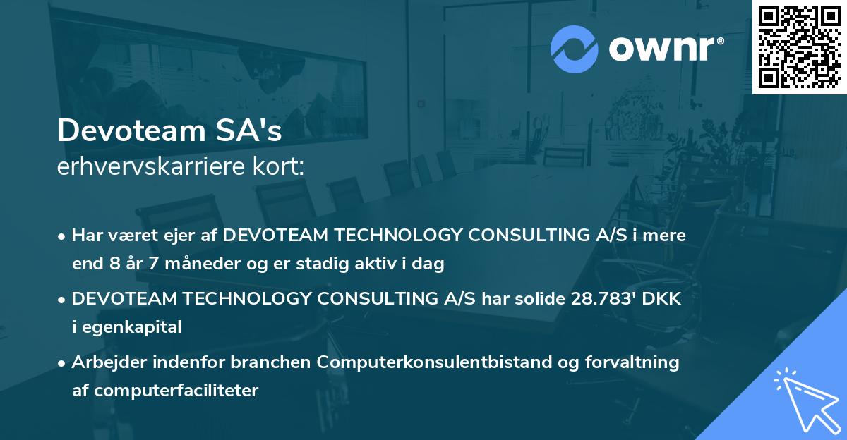 Devoteam SA's erhvervskarriere kort