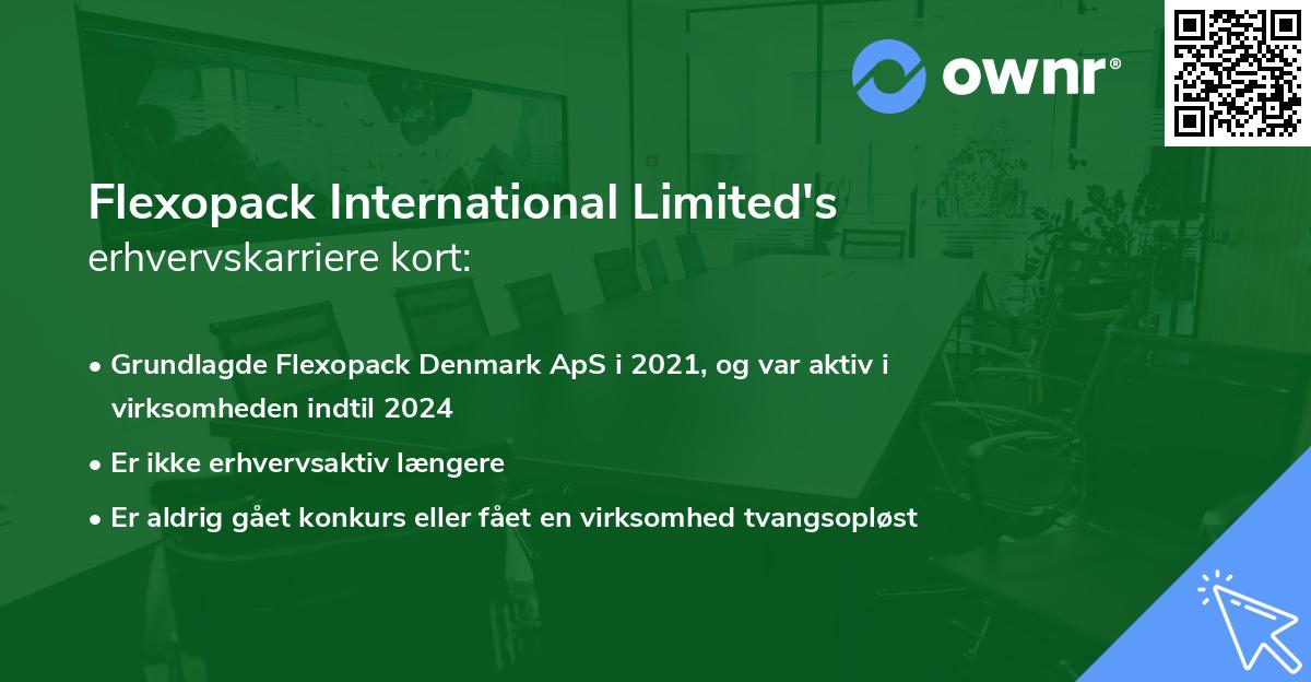 Flexopack International Limited's erhvervskarriere kort