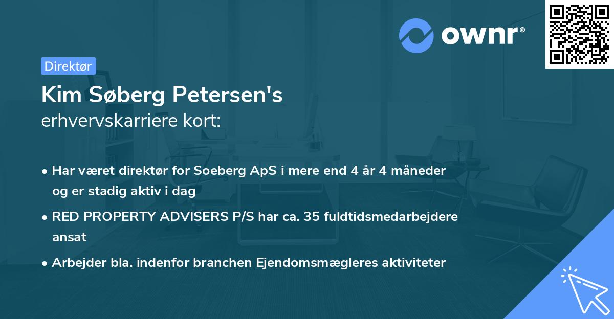 Kim Søberg Petersen's erhvervskarriere kort