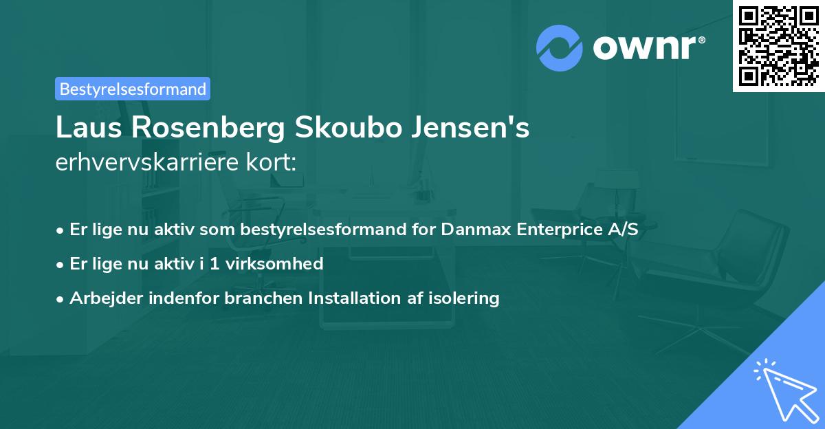Laus Rosenberg Skoubo Jensen's erhvervskarriere kort