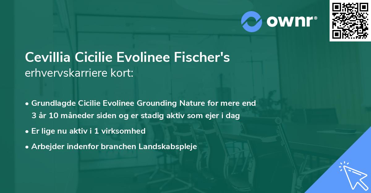 Cevillia Cicilie Evolinee Fischer's erhvervskarriere kort