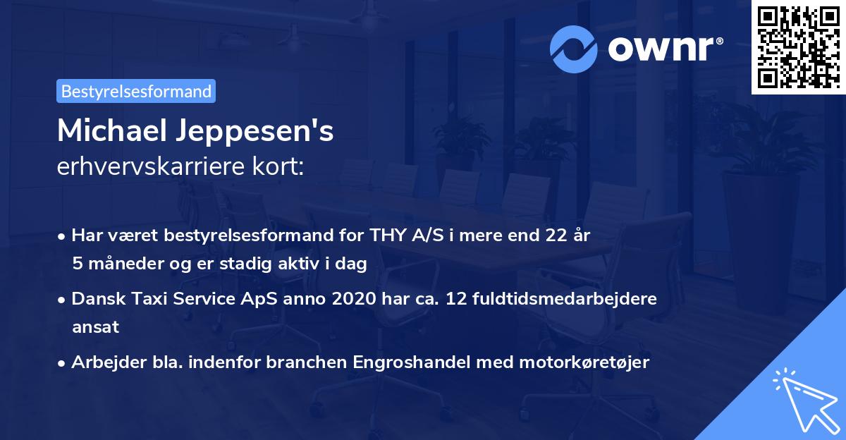 Michael Jeppesen's erhvervskarriere kort