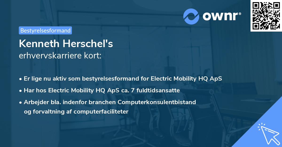 Kenneth Herschel's erhvervskarriere kort