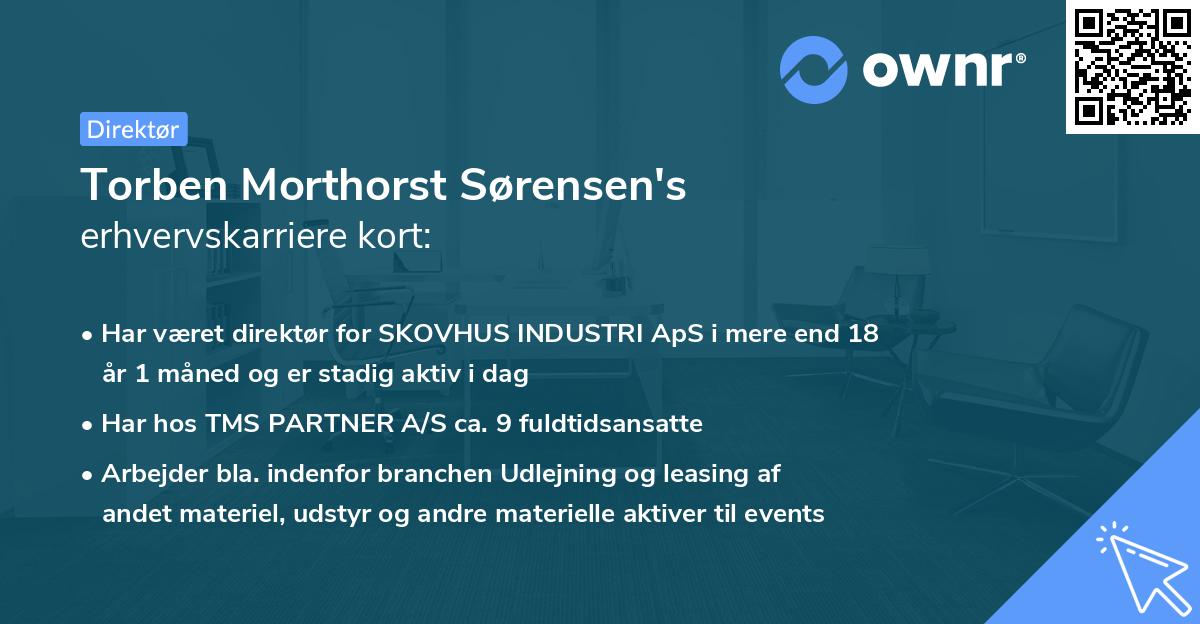 Torben Morthorst Sørensen's erhvervskarriere kort