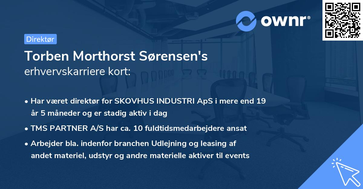 Torben Morthorst Sørensen's erhvervskarriere kort