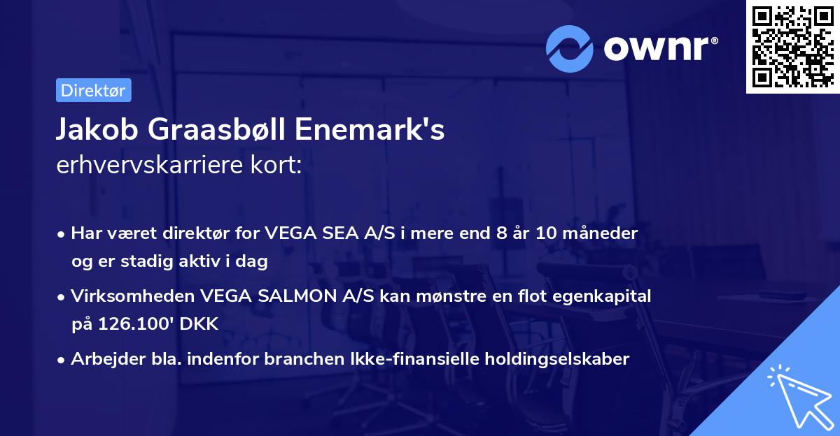 Jakob Graasbøll Enemark's erhvervskarriere kort