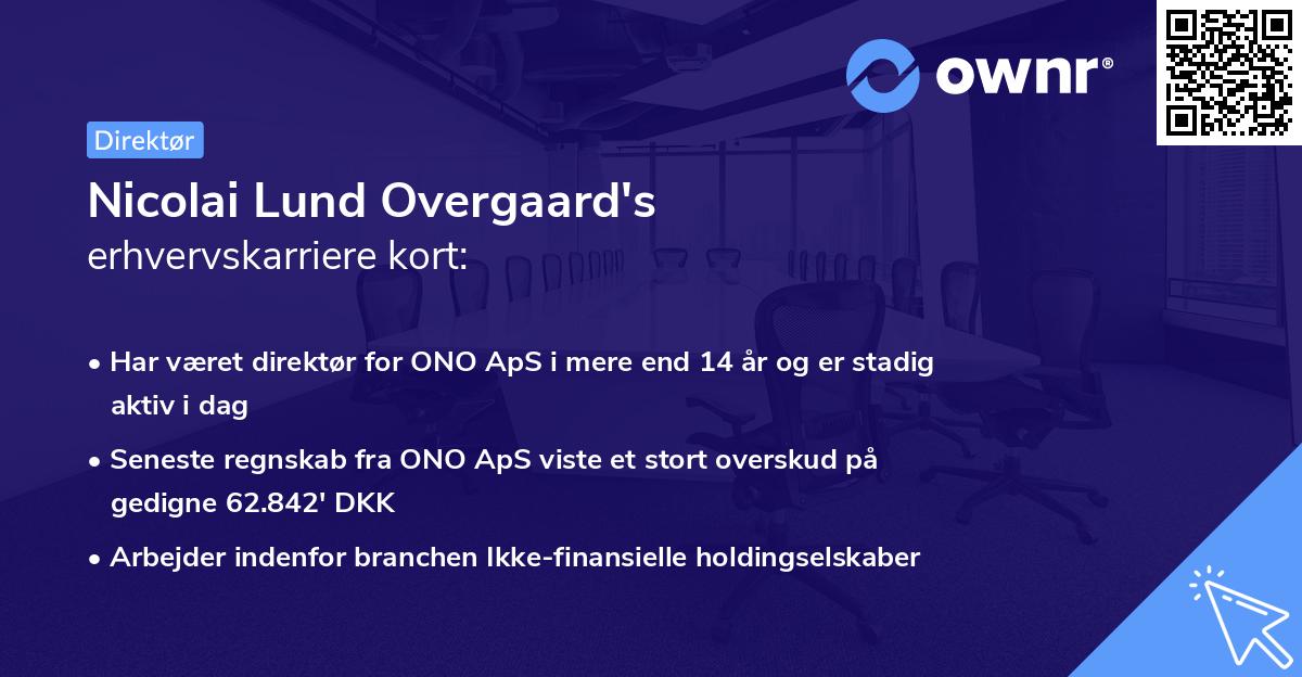 Nicolai Lund Overgaard's erhvervskarriere kort