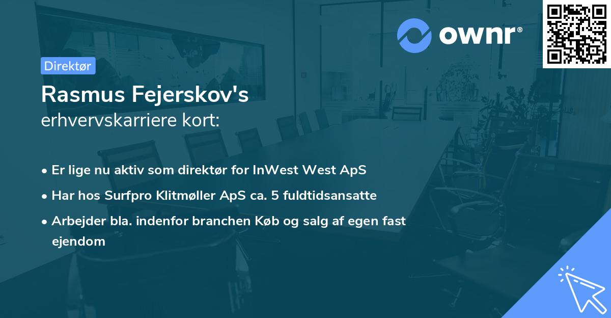 Rasmus Fejerskov's erhvervskarriere kort