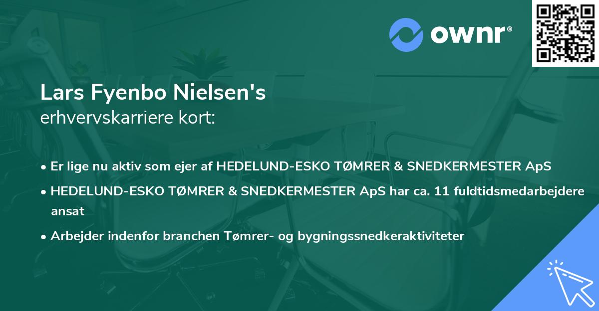 Lars Fyenbo Nielsen's erhvervskarriere kort