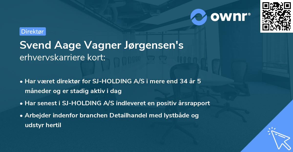Svend Aage Vagner Jørgensen's erhvervskarriere kort