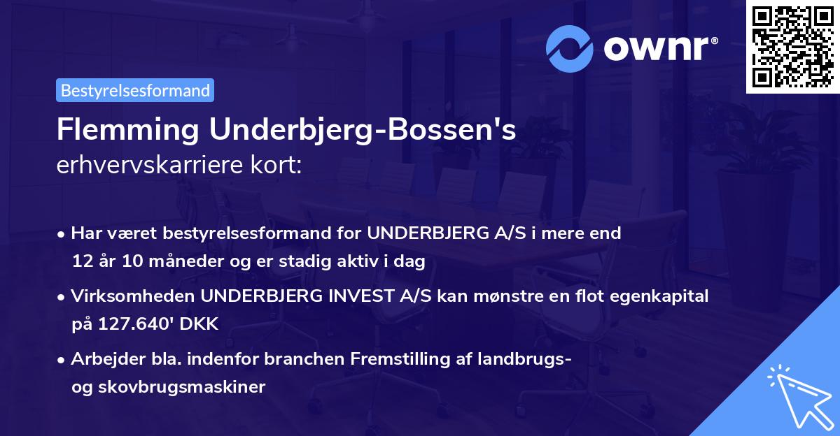 Flemming Underbjerg-Bossen's erhvervskarriere kort