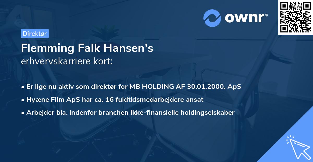 Flemming Falk Hansen's erhvervskarriere kort