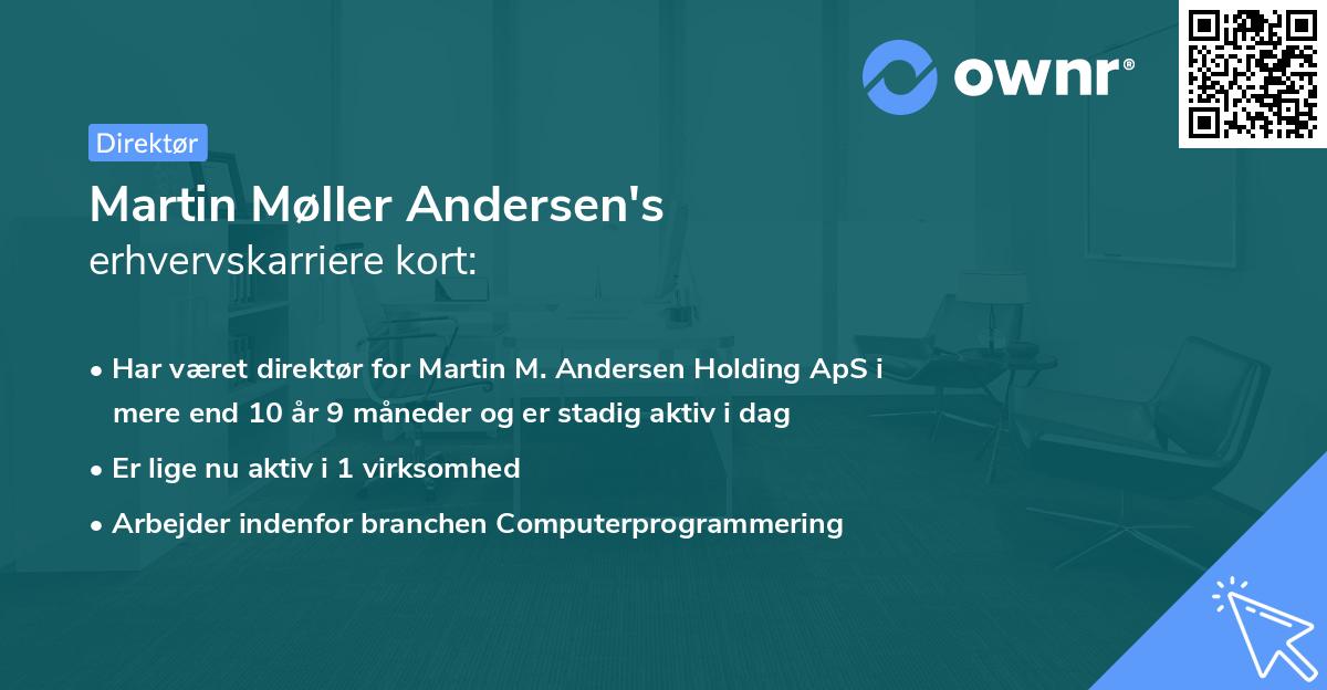 Martin Møller Andersen's erhvervskarriere kort