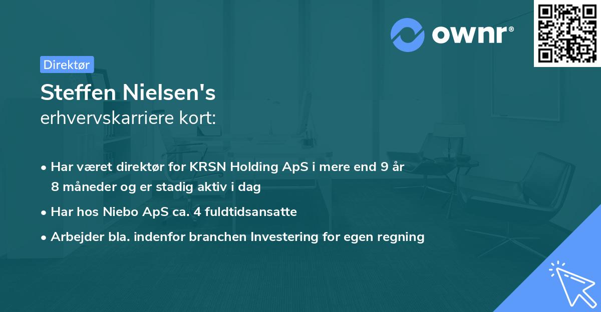 Steffen Nielsen's erhvervskarriere kort