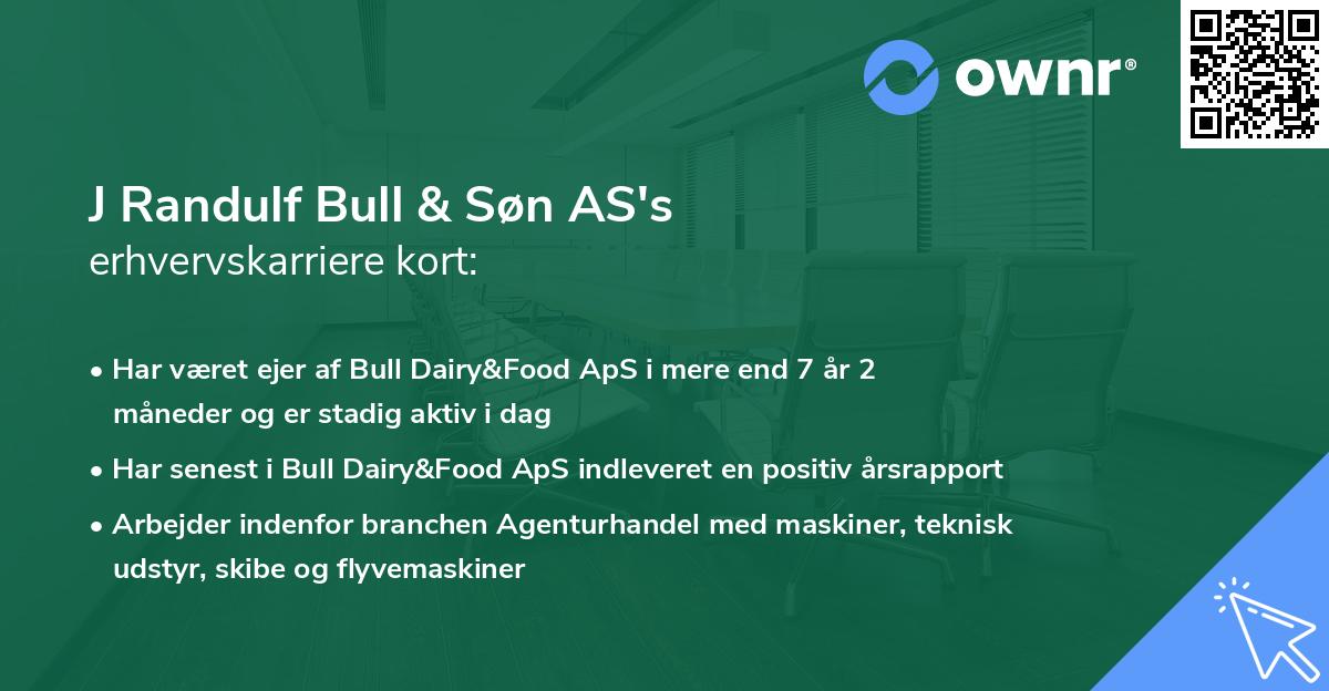 J Randulf Bull & Søn AS's erhvervskarriere kort