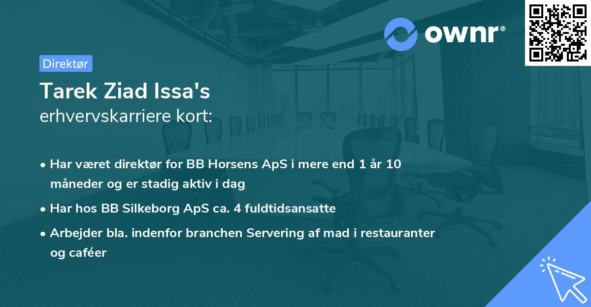 Tarek Ziad Issa's erhvervskarriere kort
