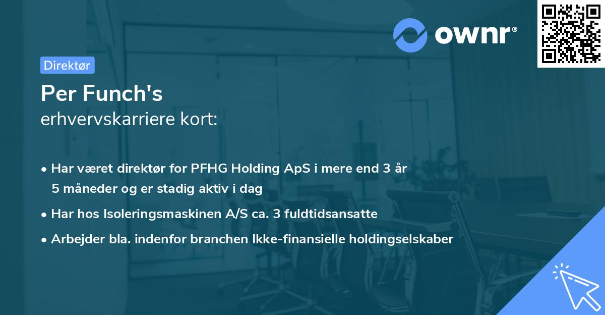 Per Funch's erhvervskarriere kort