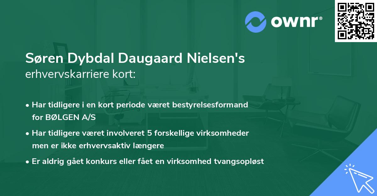 Søren Dybdal Daugaard Nielsen's erhvervskarriere kort