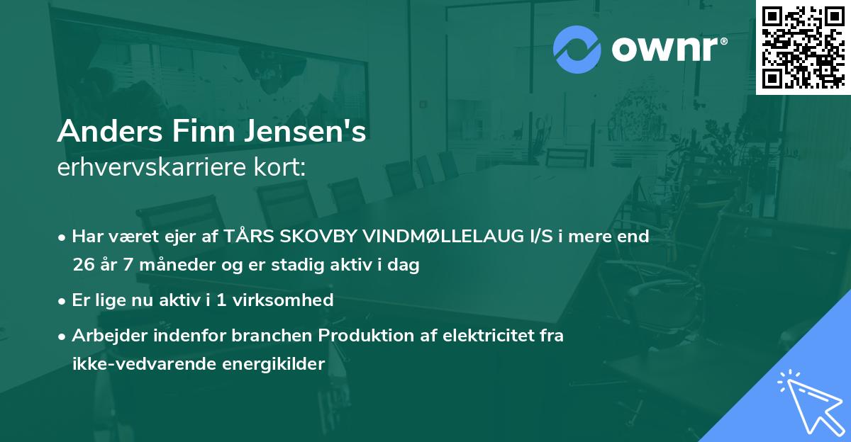 Anders Finn Jensen's erhvervskarriere kort