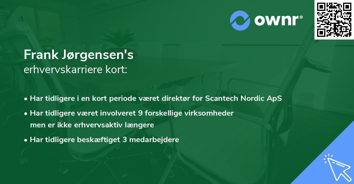 Frank Jørgensen's erhvervskarriere kort