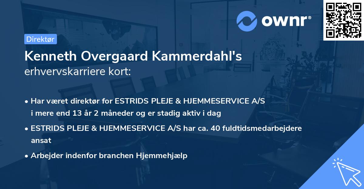 Kenneth Overgaard Kammerdahl's erhvervskarriere kort