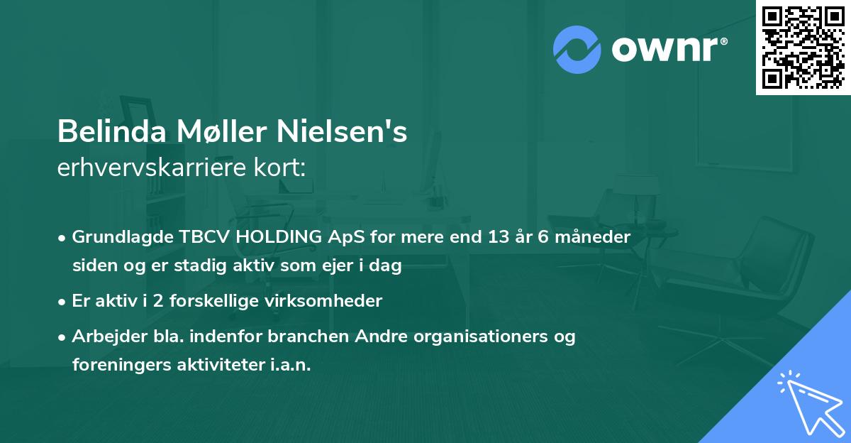 Belinda Møller Nielsen's erhvervskarriere kort