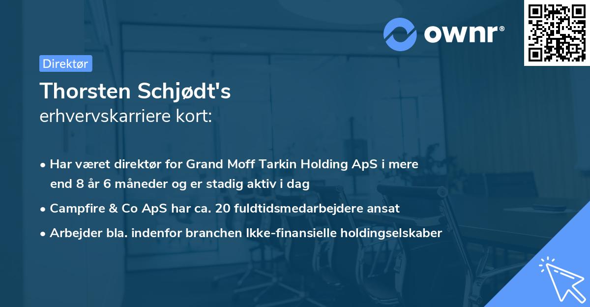 Thorsten Schjødt's erhvervskarriere kort