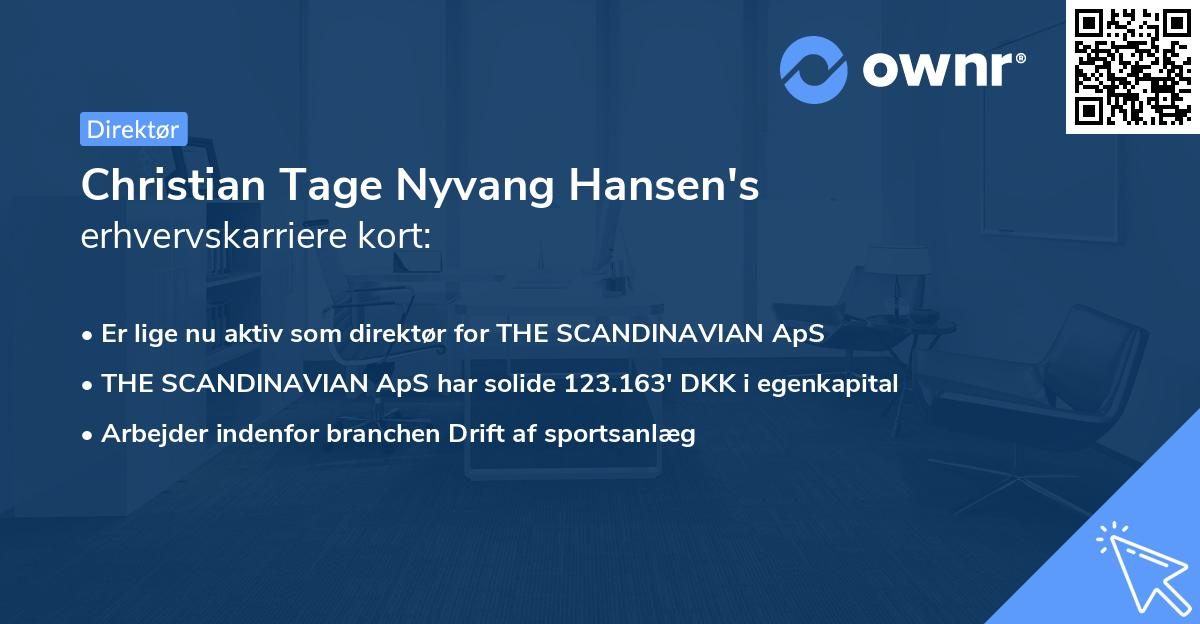 Christian Tage Nyvang Hansen's erhvervskarriere kort