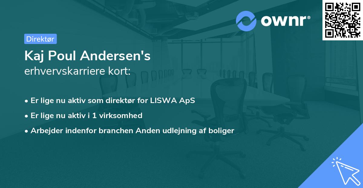 Kaj Poul Andersen's erhvervskarriere kort