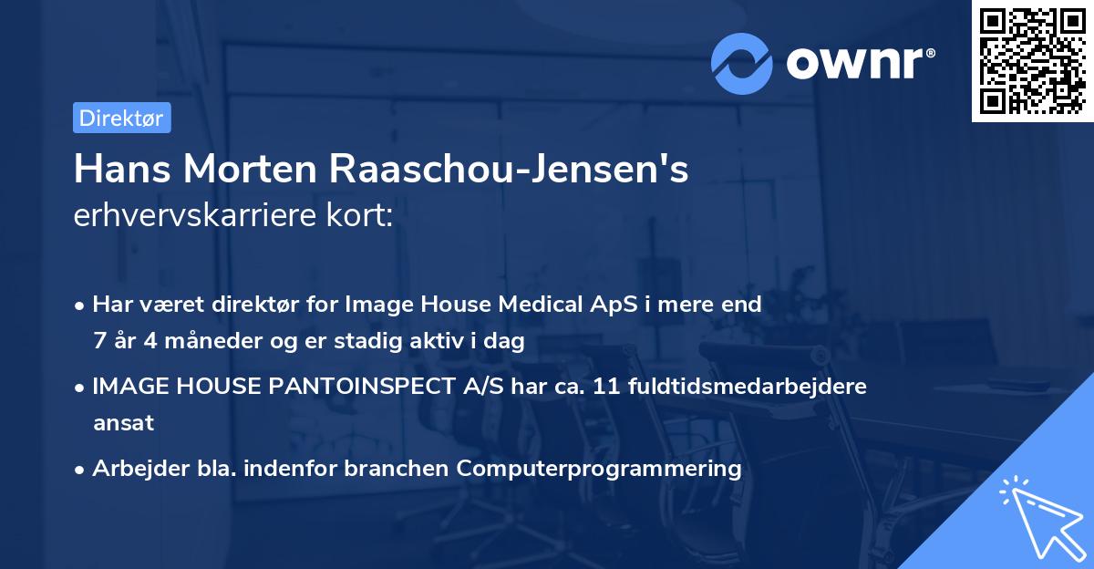 Hans Morten Raaschou-Jensen's erhvervskarriere kort