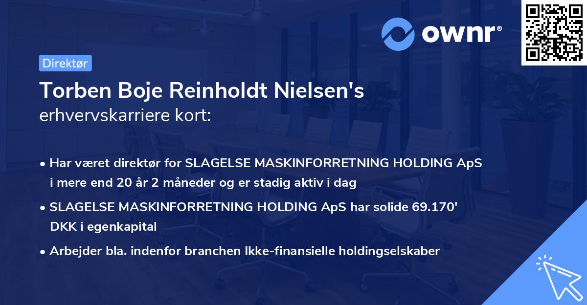Torben Boje Reinholdt Nielsen's erhvervskarriere kort