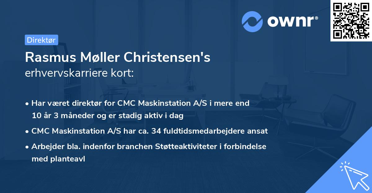 Rasmus Møller Christensen's erhvervskarriere kort