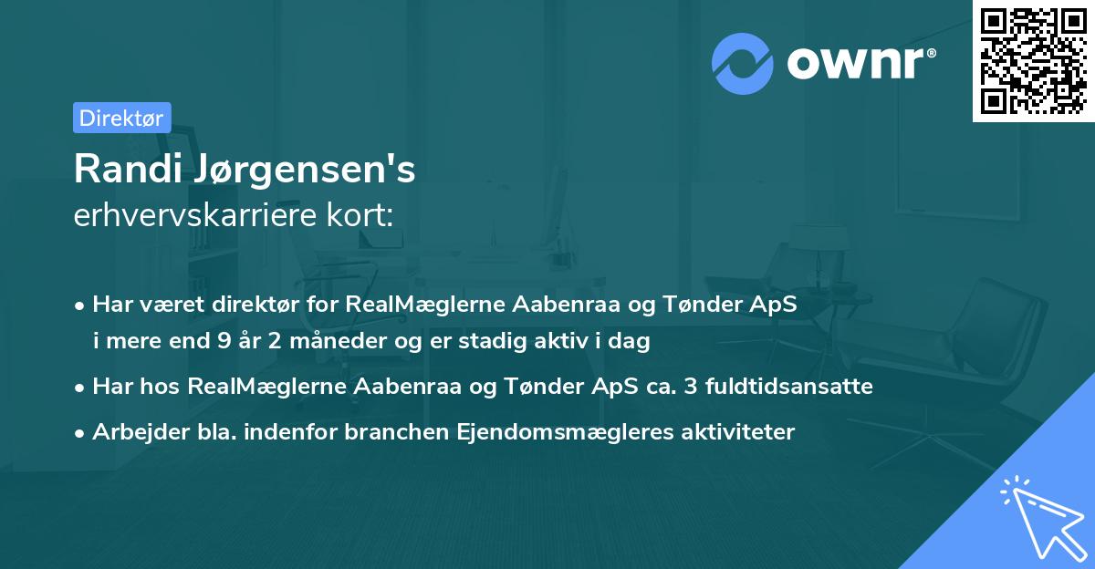 Randi Jørgensen's erhvervskarriere kort