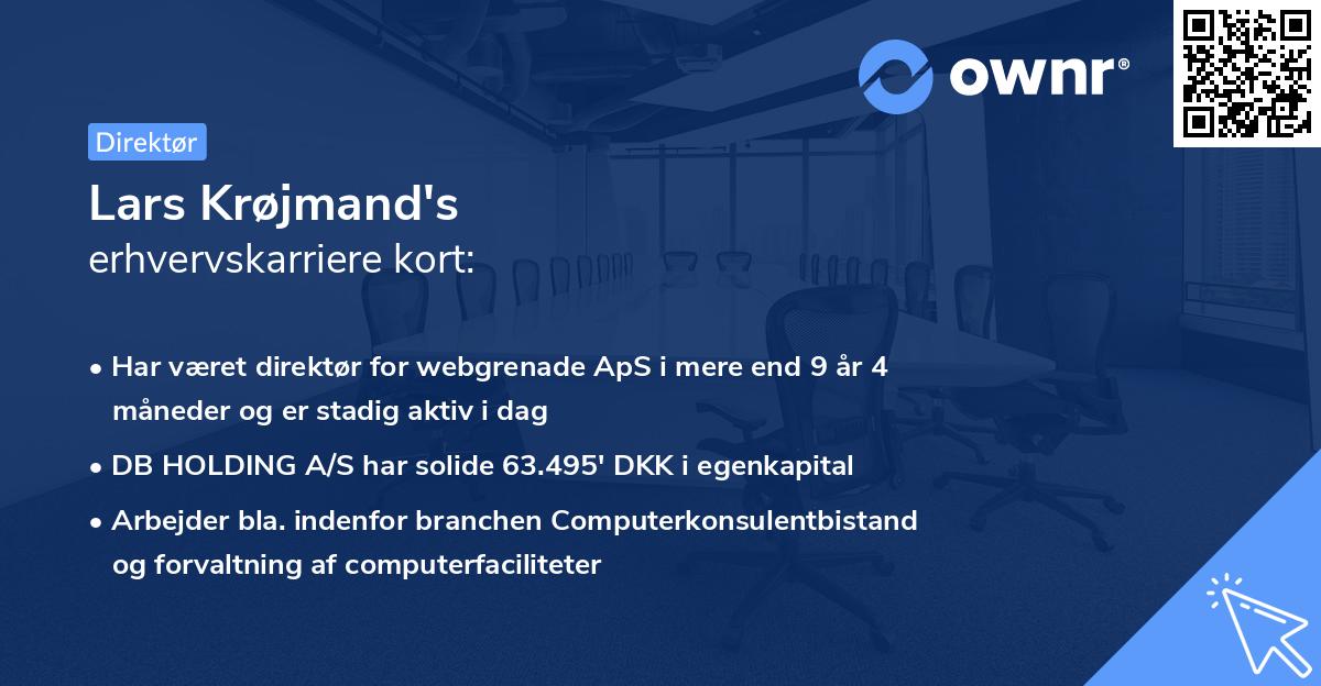 Lars Krøjmand's erhvervskarriere kort