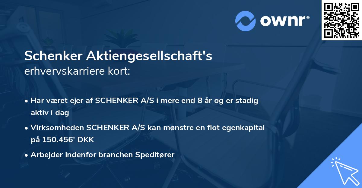 Schenker Aktiengesellschaft's erhvervskarriere kort