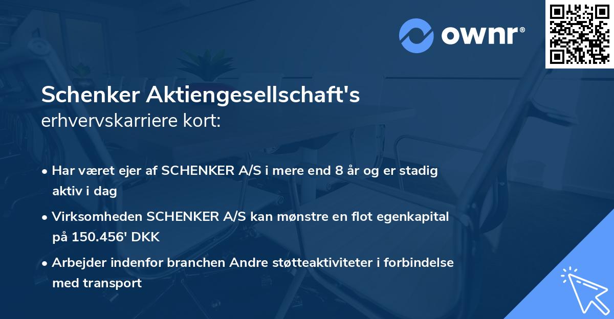 Schenker Aktiengesellschaft's erhvervskarriere kort