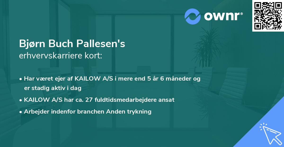 Bjørn Buch Pallesen's erhvervskarriere kort