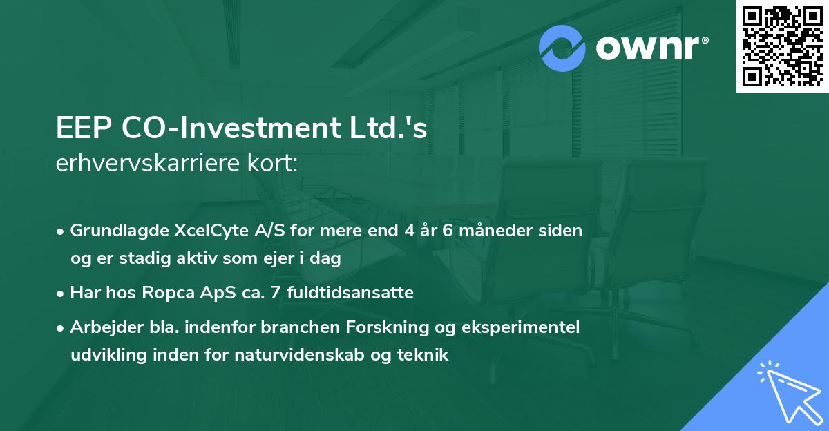 EEP CO-Investment Ltd.'s erhvervskarriere kort